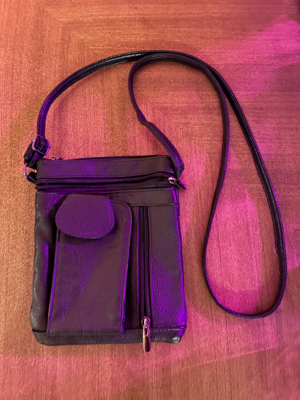 Black Crossbody Phone Bag - Lightweight Everyday Shoulder Purse